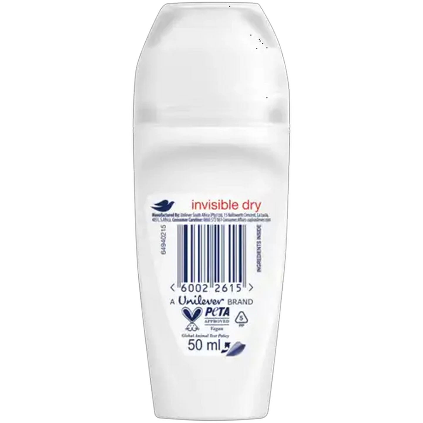 Image of Dove Advanced Care Alcohol Free Invisible Dry Anti-Perspirant Roll-On Deodorant 50ml