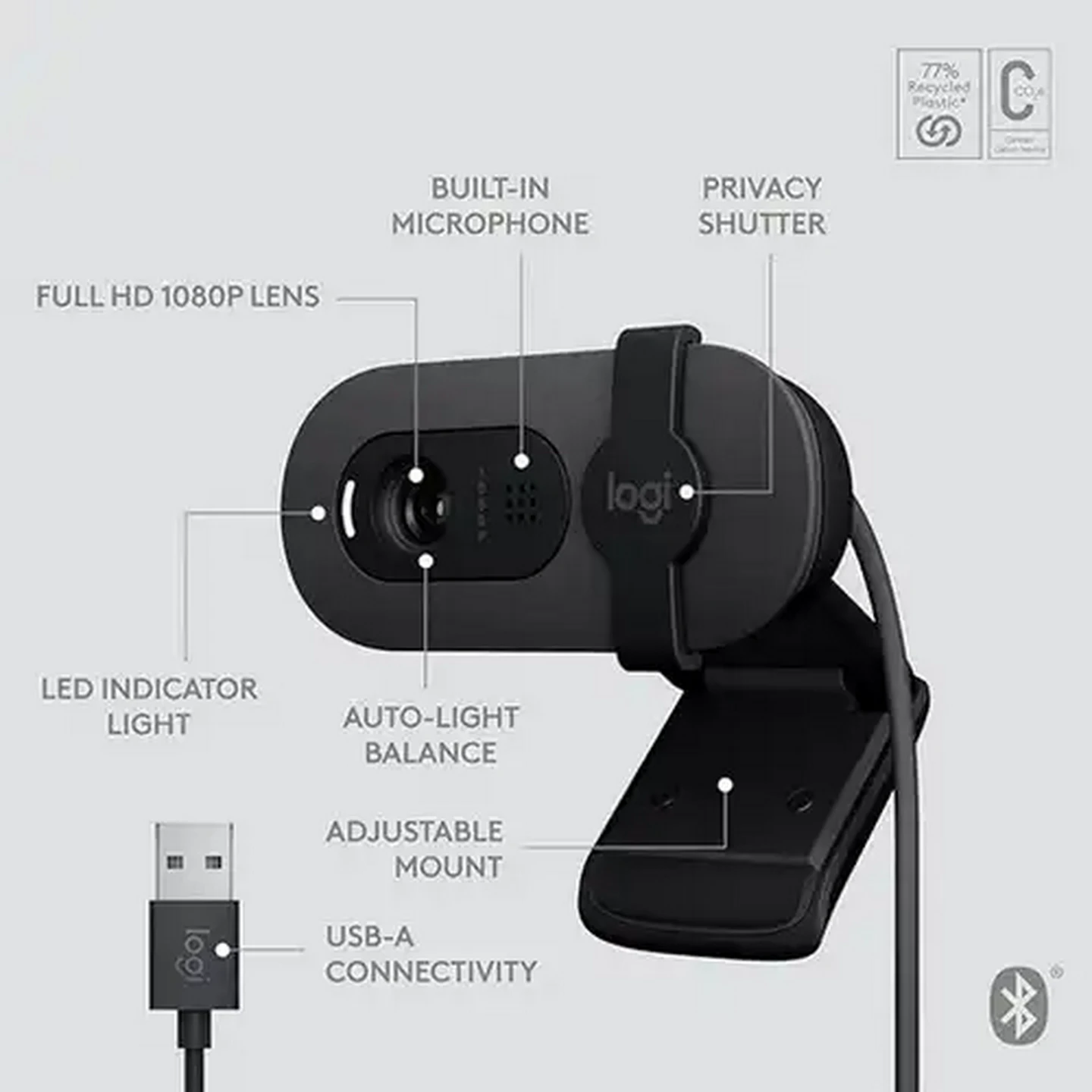 Image of Logitech Brio 100 Webcam