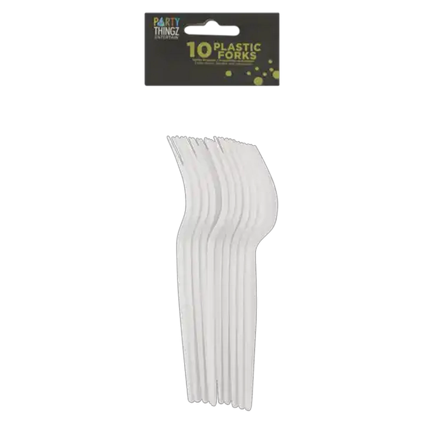 Image of Party Thingz Cutlery Plastic Forks 10-Pack