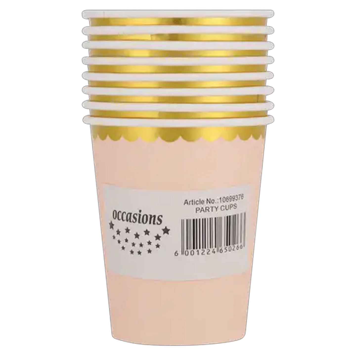 Image of Occasions Pink & Gold Paper Cups 8-Pack