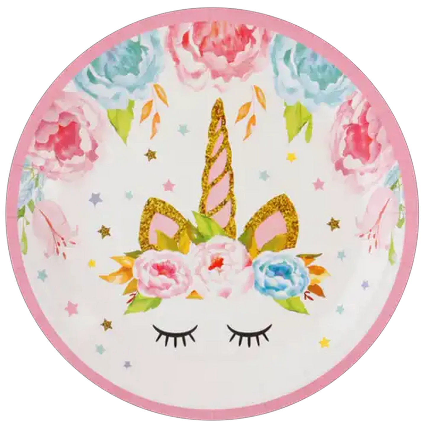 Image of Unicorn Paper Plates 8-Pack