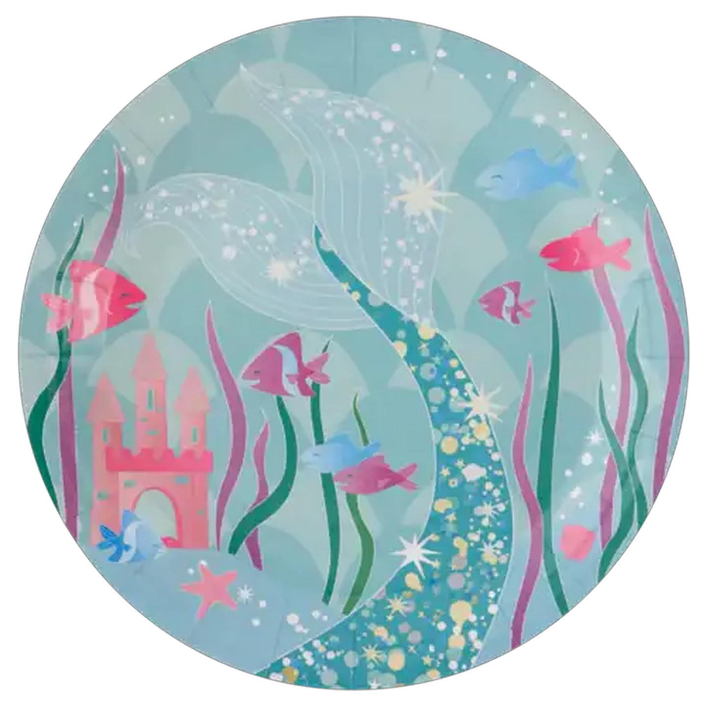 Image of Mermaid Fun Paper Party Plates 8-Pack