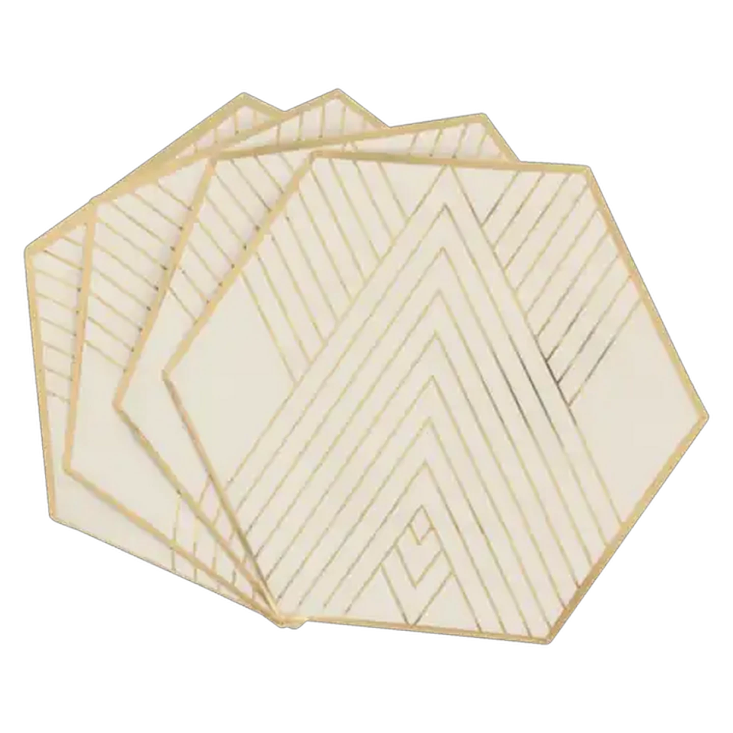 Image of Occasions White & Gold Paper Side Plates 8-Pack