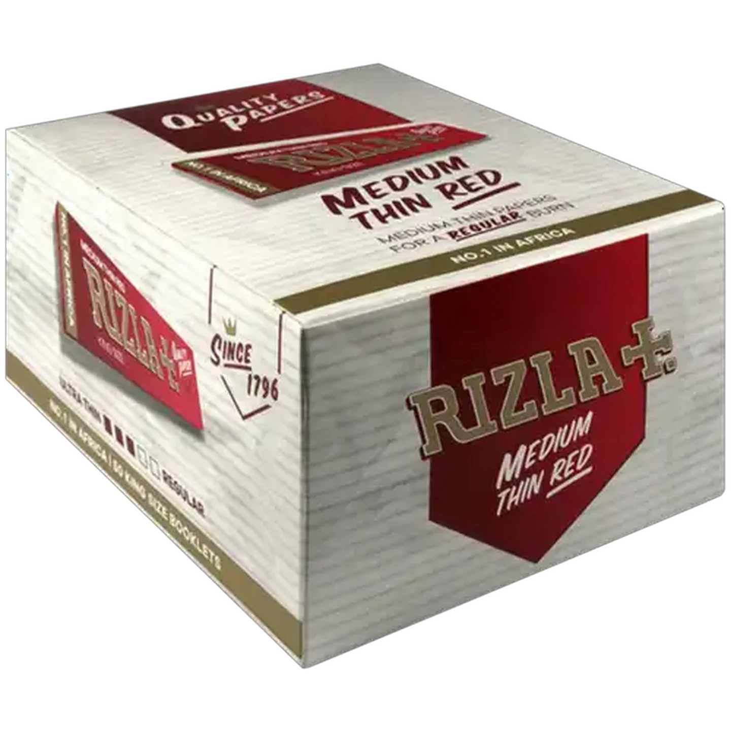Image of Rizla+ Kingsize Medium Thin Red Cigarette Paper 32-Pack (Non-Refundable. Non-Returnable.)