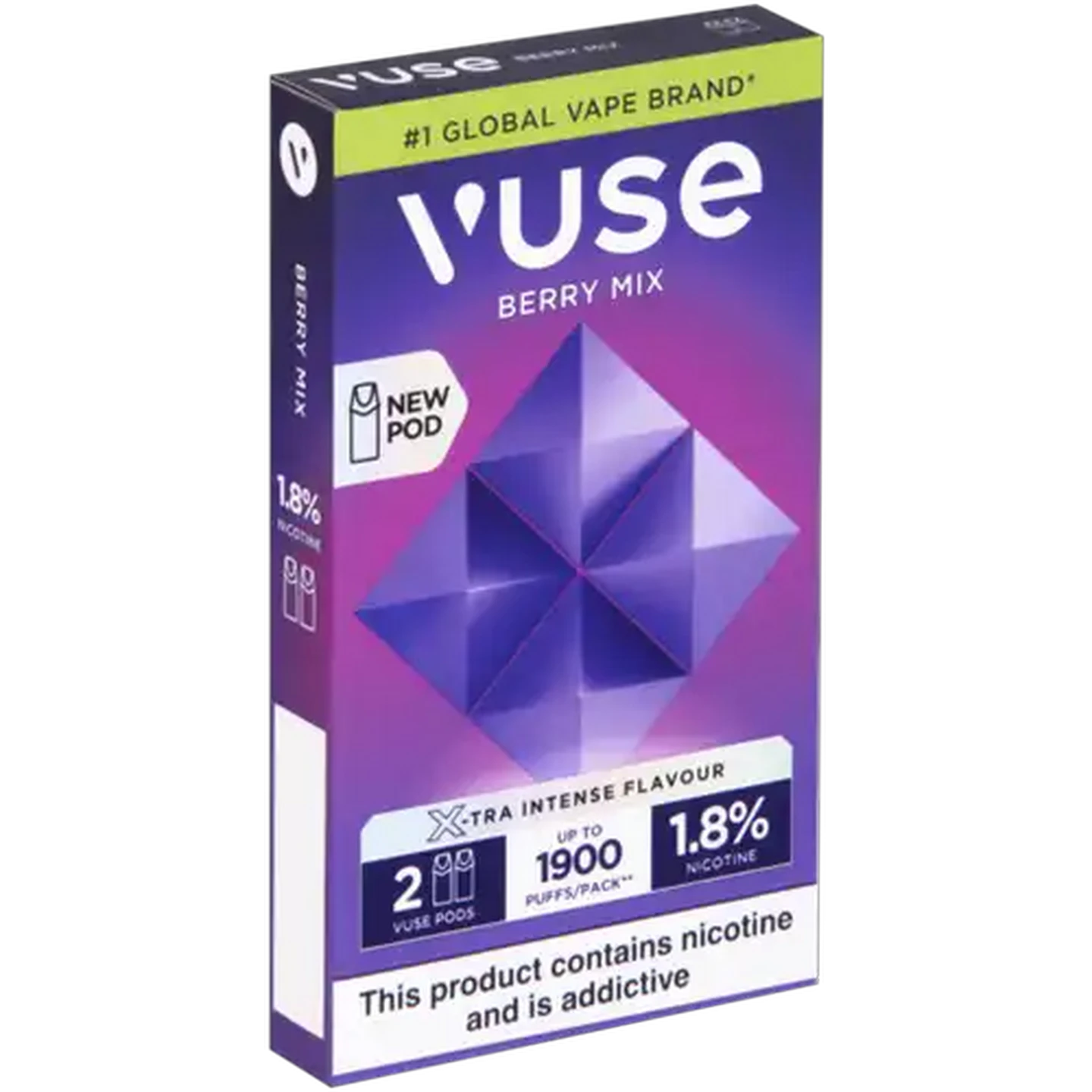 Image of Vuse Berry Mix 1.8% eLiquid Pods 2 Pack (Non-Refundable. Non-Returnable.)