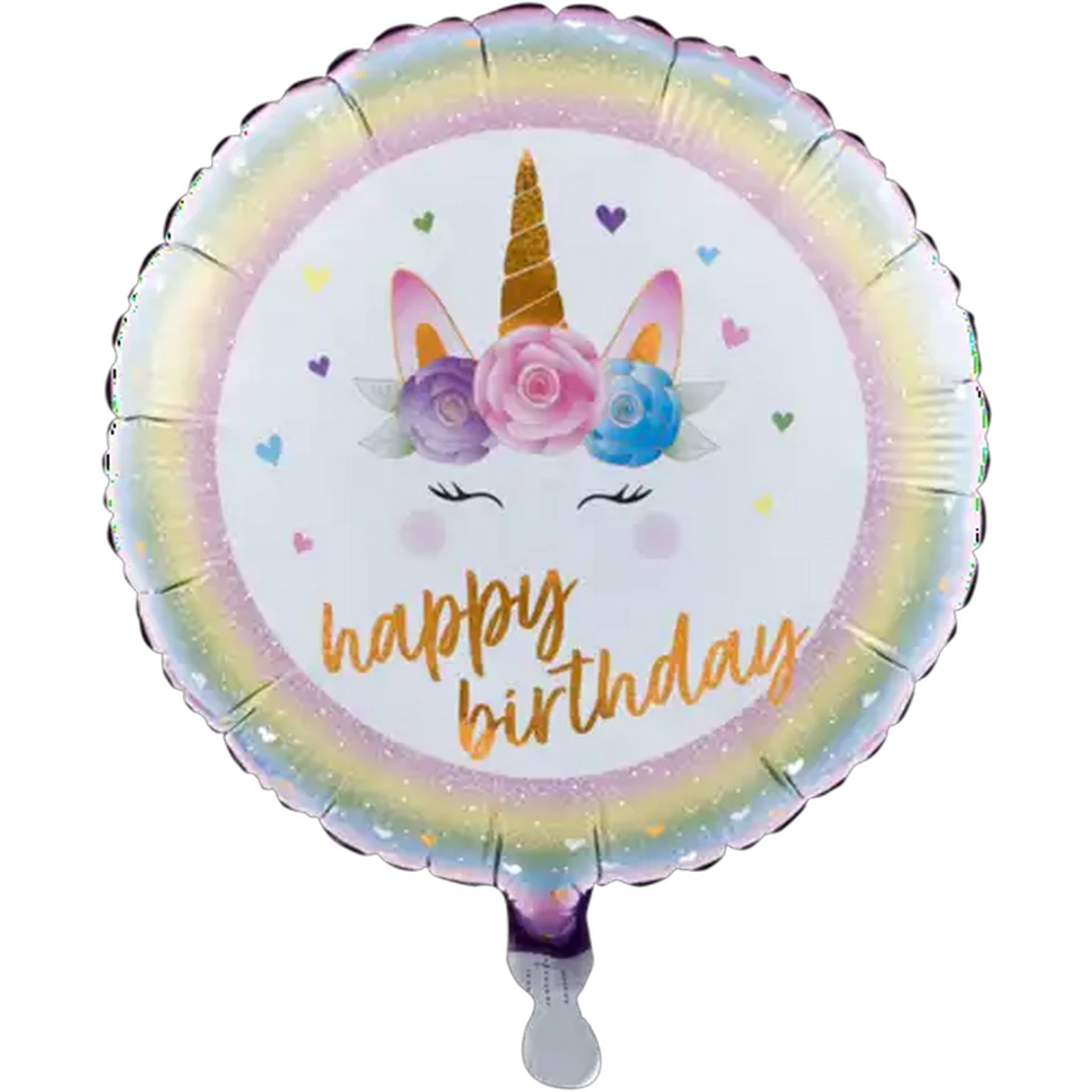 Image of Oaktree UK Unicorn Happy Birthday Foil Balloon 45.7cm