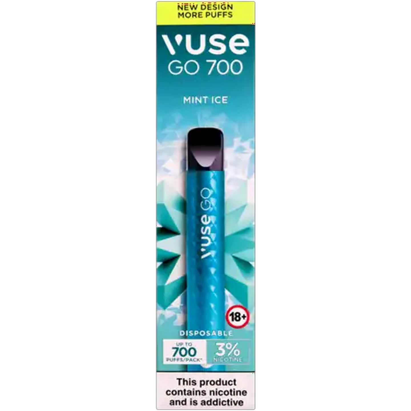 Image of Vuse Go 700 Mint Ice 3% Disposable Vape 2ml (Non-Refundable. Non-Returnable.)