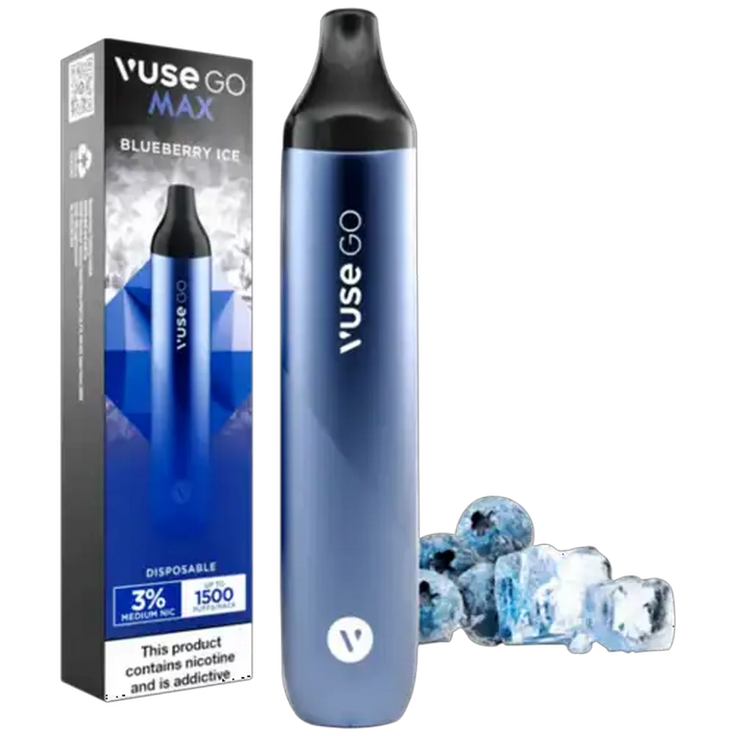 Image of Vuse Go Max Blueberry Ice 3% Nicotine Disposable ePod (Non-Refundable. Non-Returnable.)