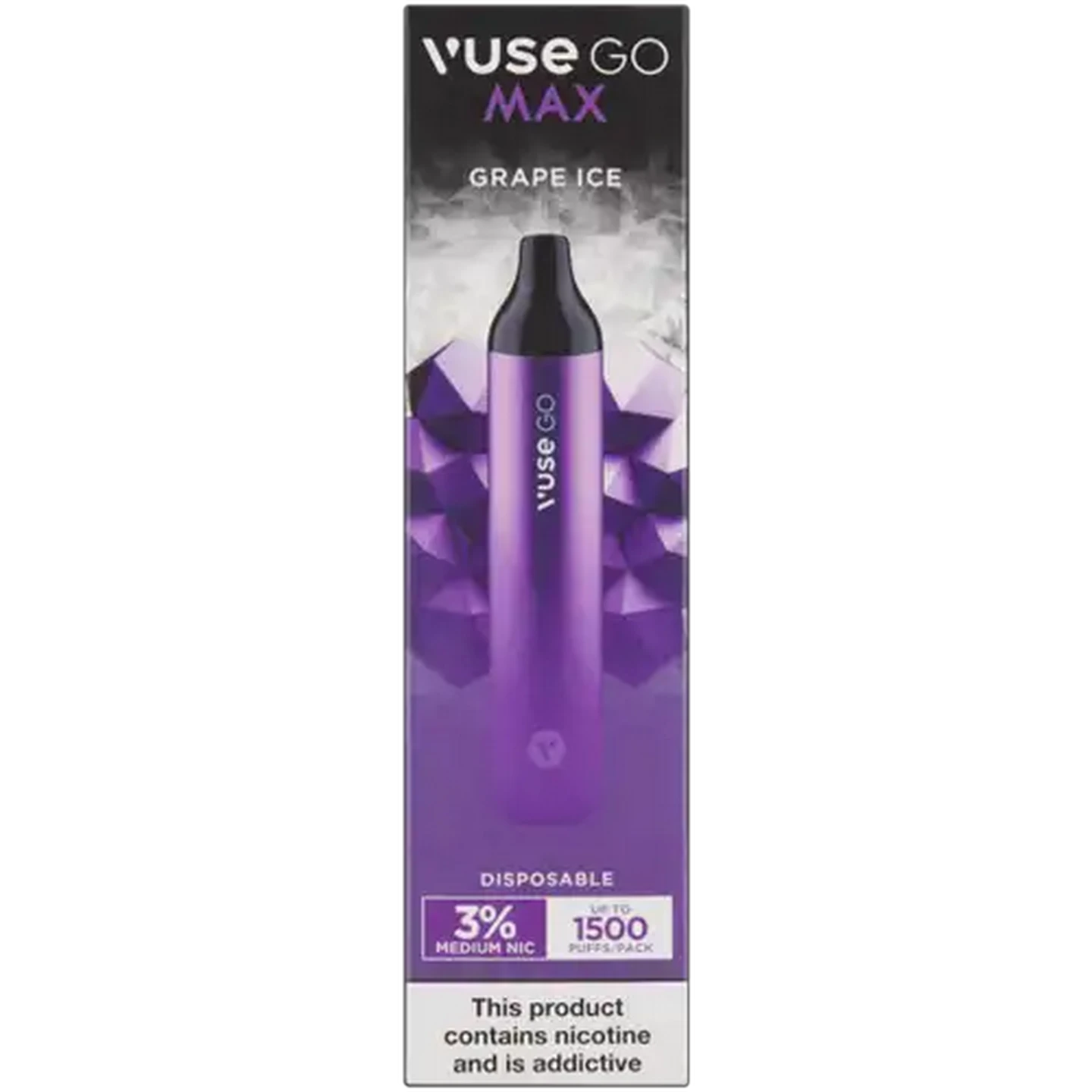 Image of Vuse Go Max Grape Ice 3% Nicotine Disposable ePod (Non-Refundable. Non-Returnable.)