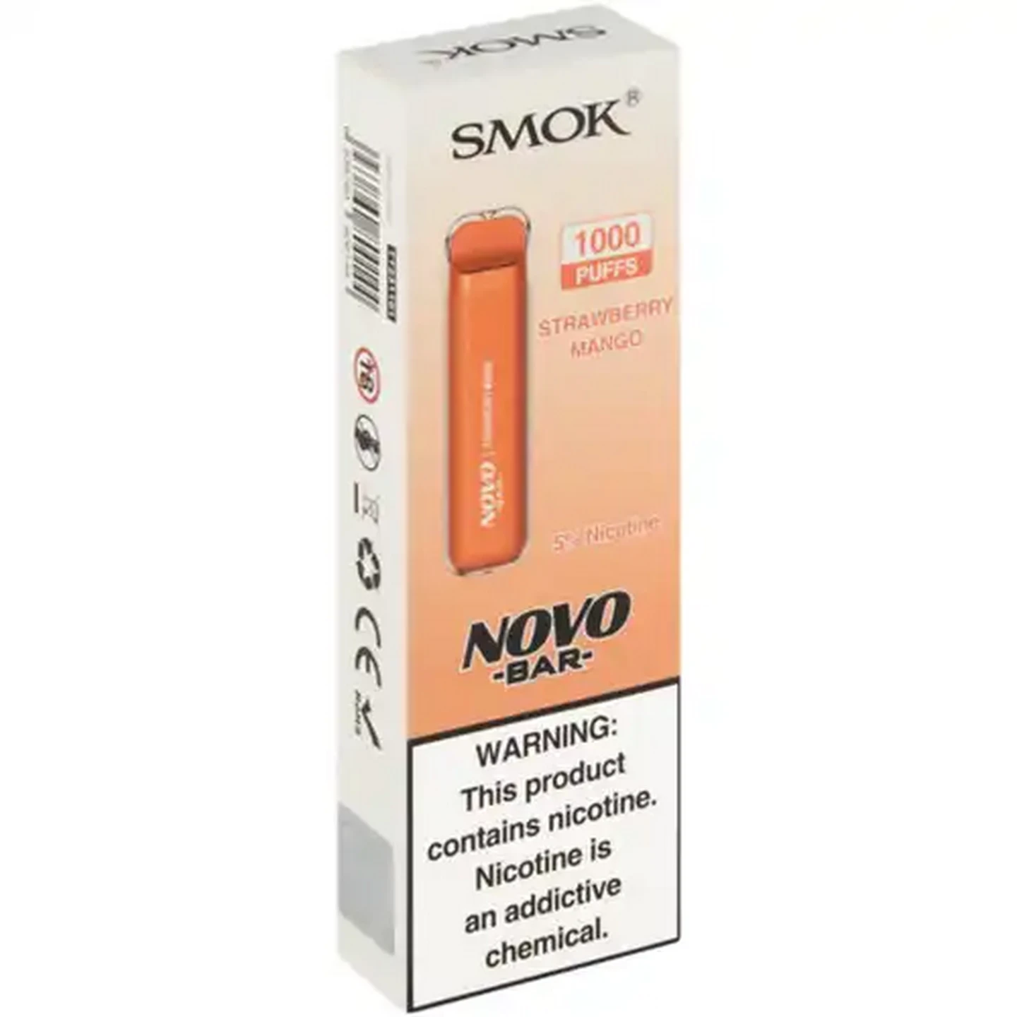 Image of SMOK Novo Bar Strawberry Mango Disposable Vape (Non-Refundable. Non-Returnable.)