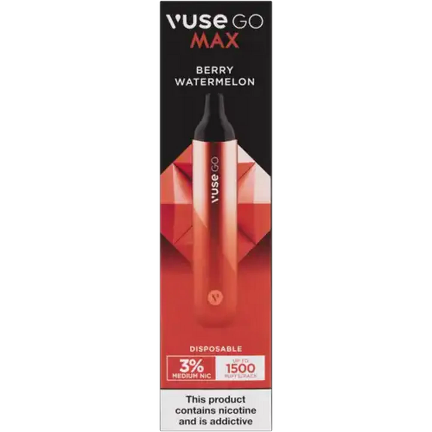 Image of Vuse Go Max Berry Watermelon 3% Disposable Vape (Non-Refundable. Non-Returnable.)