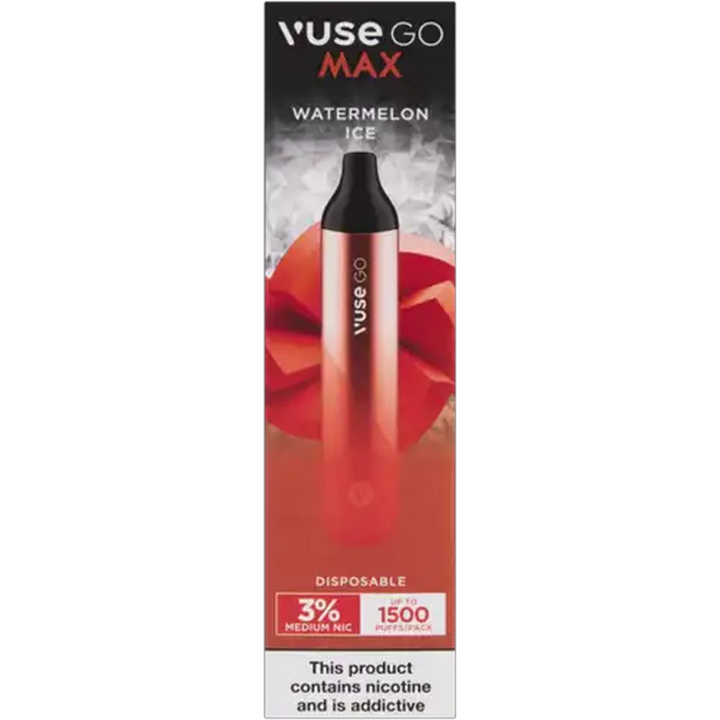 Image of Vuse Go Max Watermelon Ice 3% Disposable Vape (Non-Refundable. Non-Returnable.)
