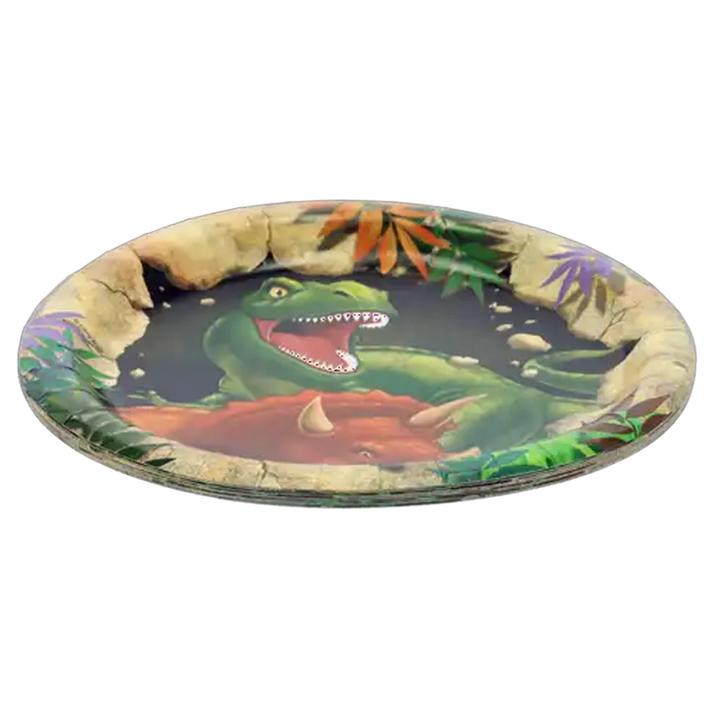 Image of Dino Blast Party Paper Plates 8 Piece