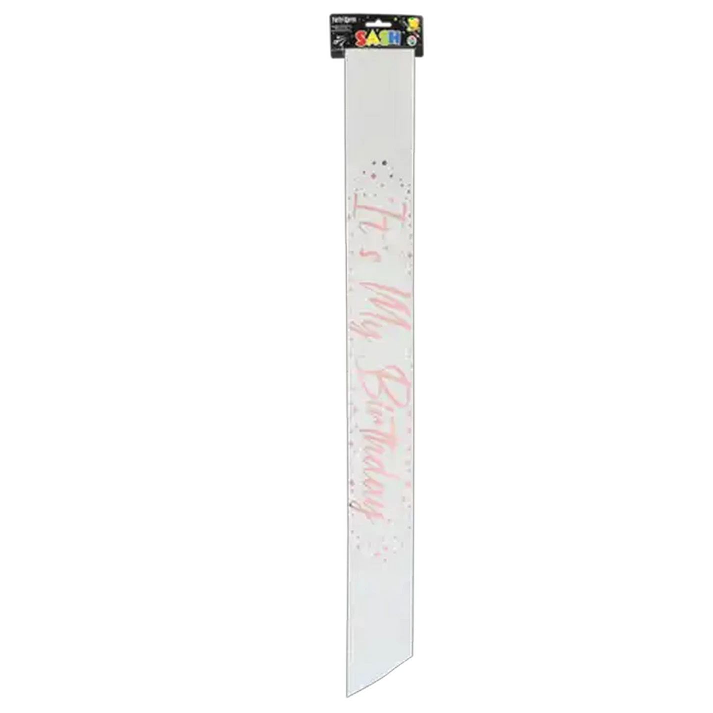 Image of Party Xpress It's My Birthday White & Gold  Sash