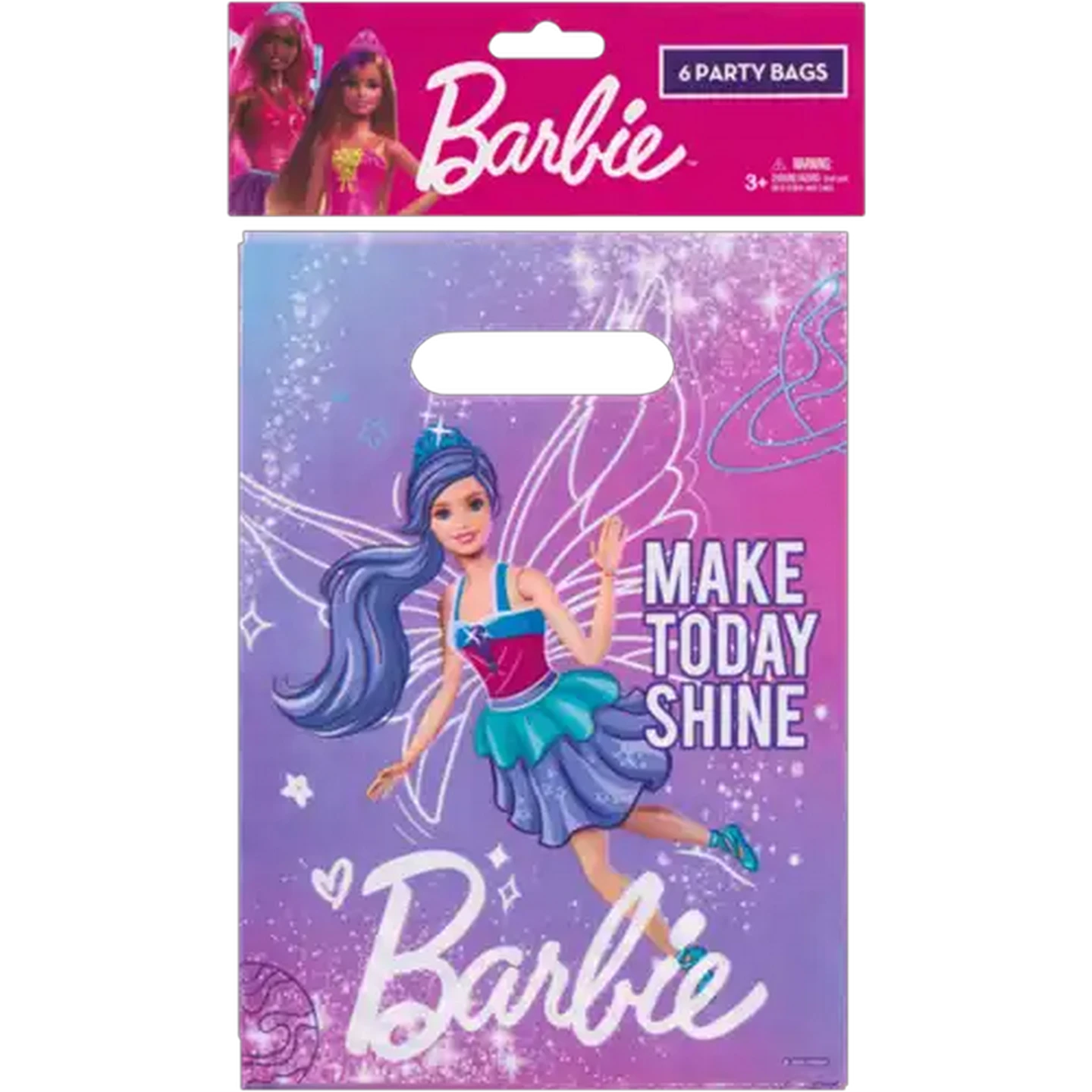 Image of Barbie Purple Party Bags 6 Pack