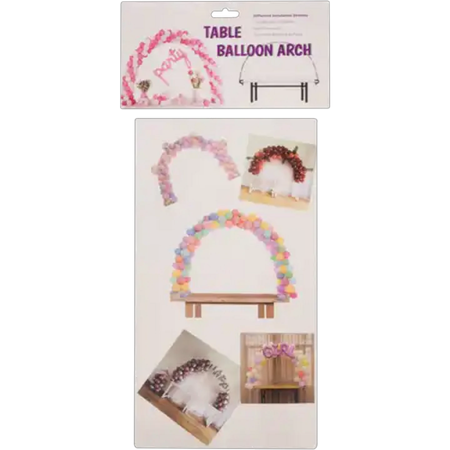 Image of Party Xpress Table Balloon Arch 2.5 x 1.8m