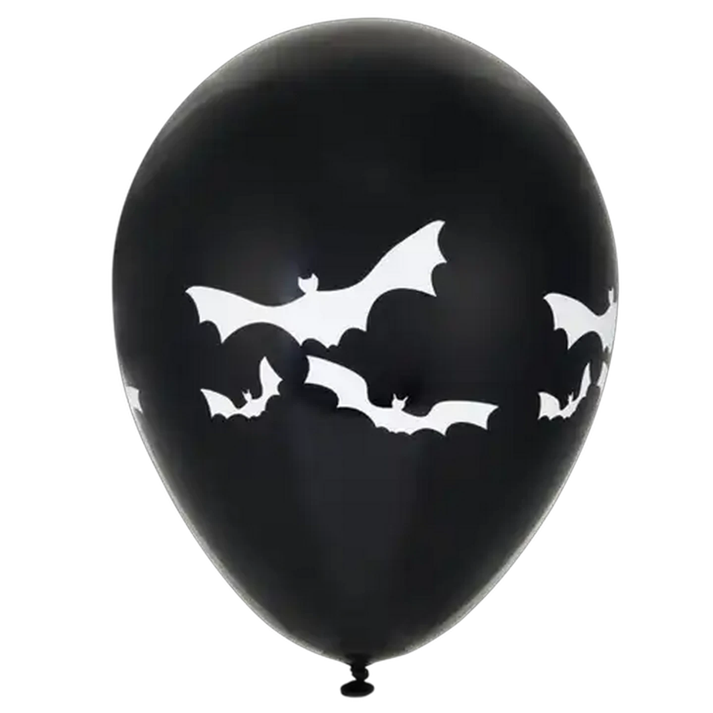 Image of Party Xpress Latex Printed Bats Black Balloon 10-Pack