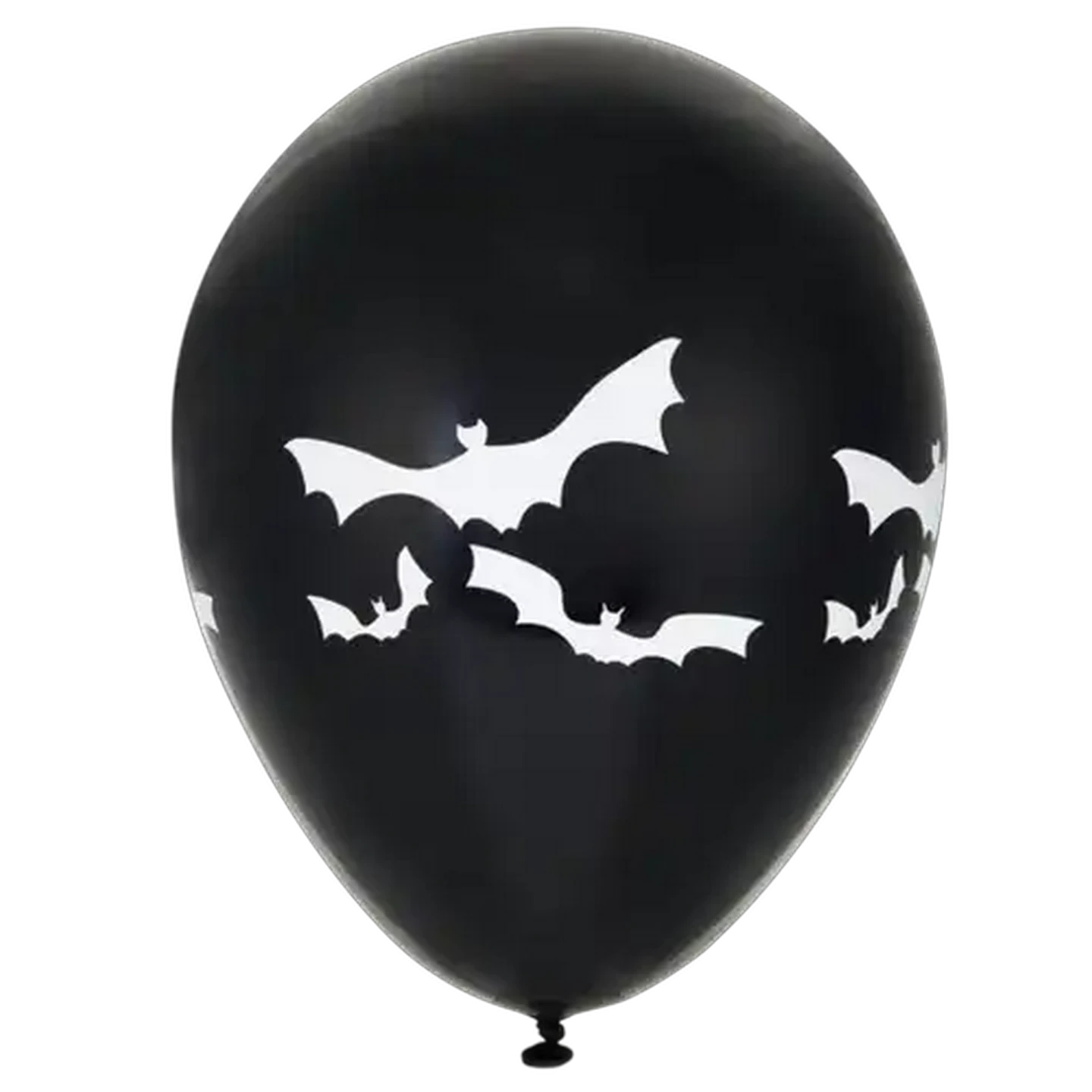 Image of Party Xpress Latex Printed Bats Black Balloon 10-Pack