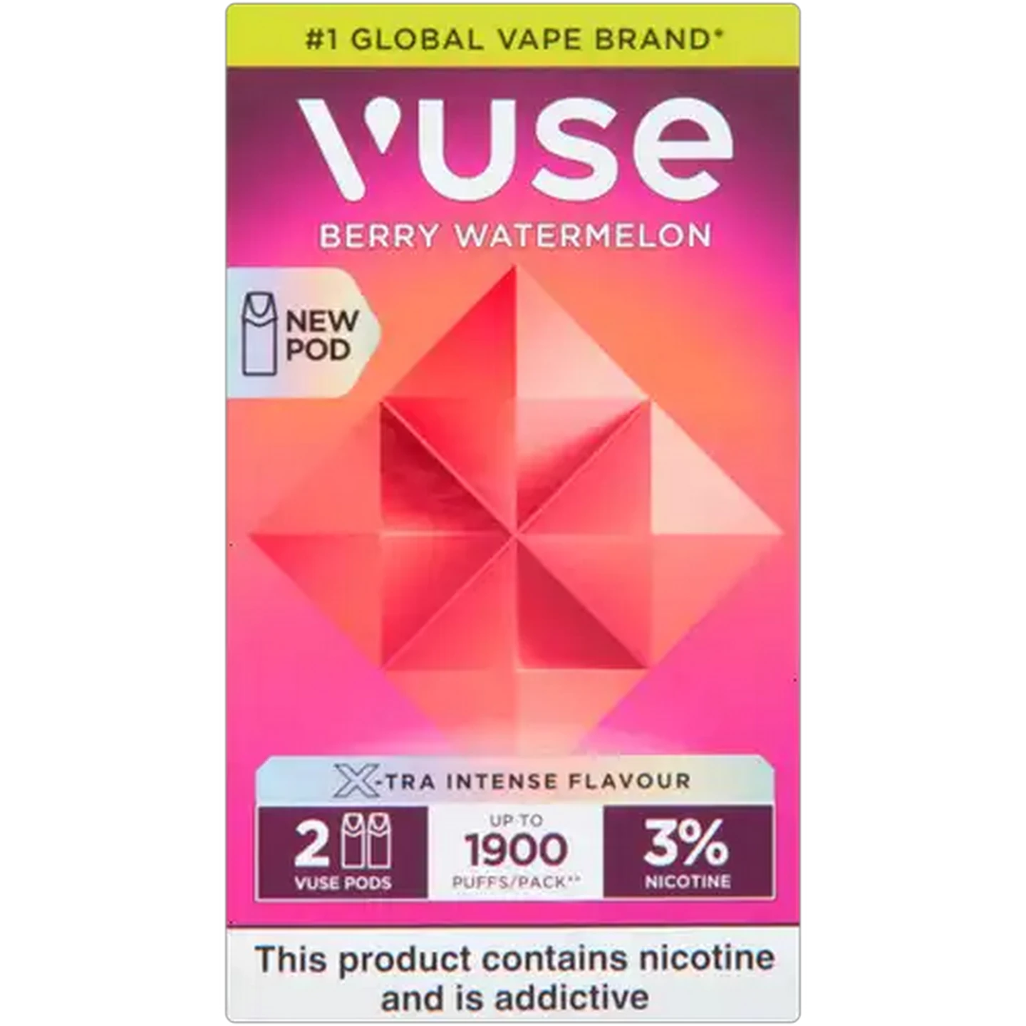 Image of Vuse Berry Watermelon 3% eLiquid Pods 2 Pack (Non-Refundable. Non-Returnable.)