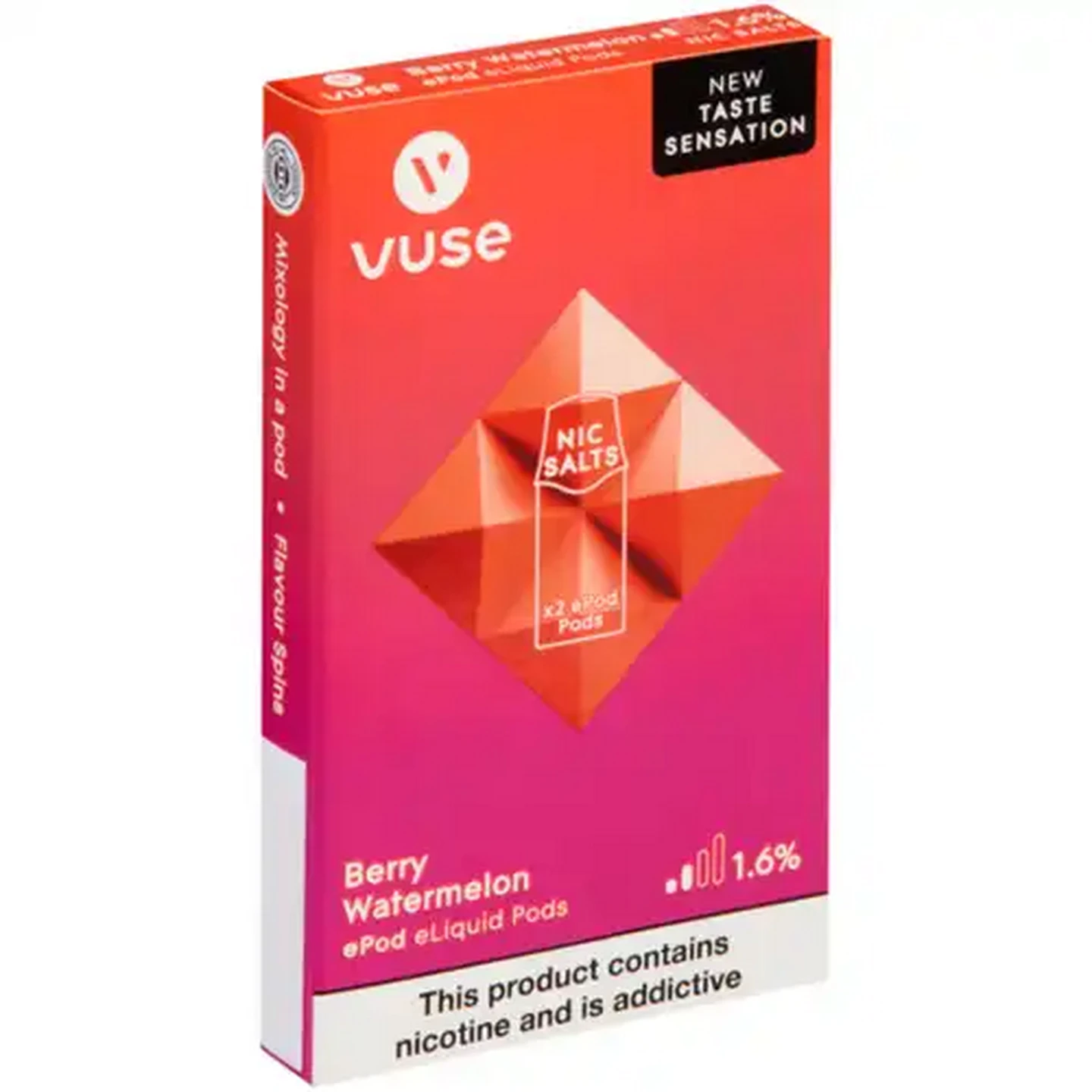 Image of Vuse Berry Watermelon 1.6% ePod eLiquid Pods 2 Pack (Non-Refundable. Non-Returnable.)