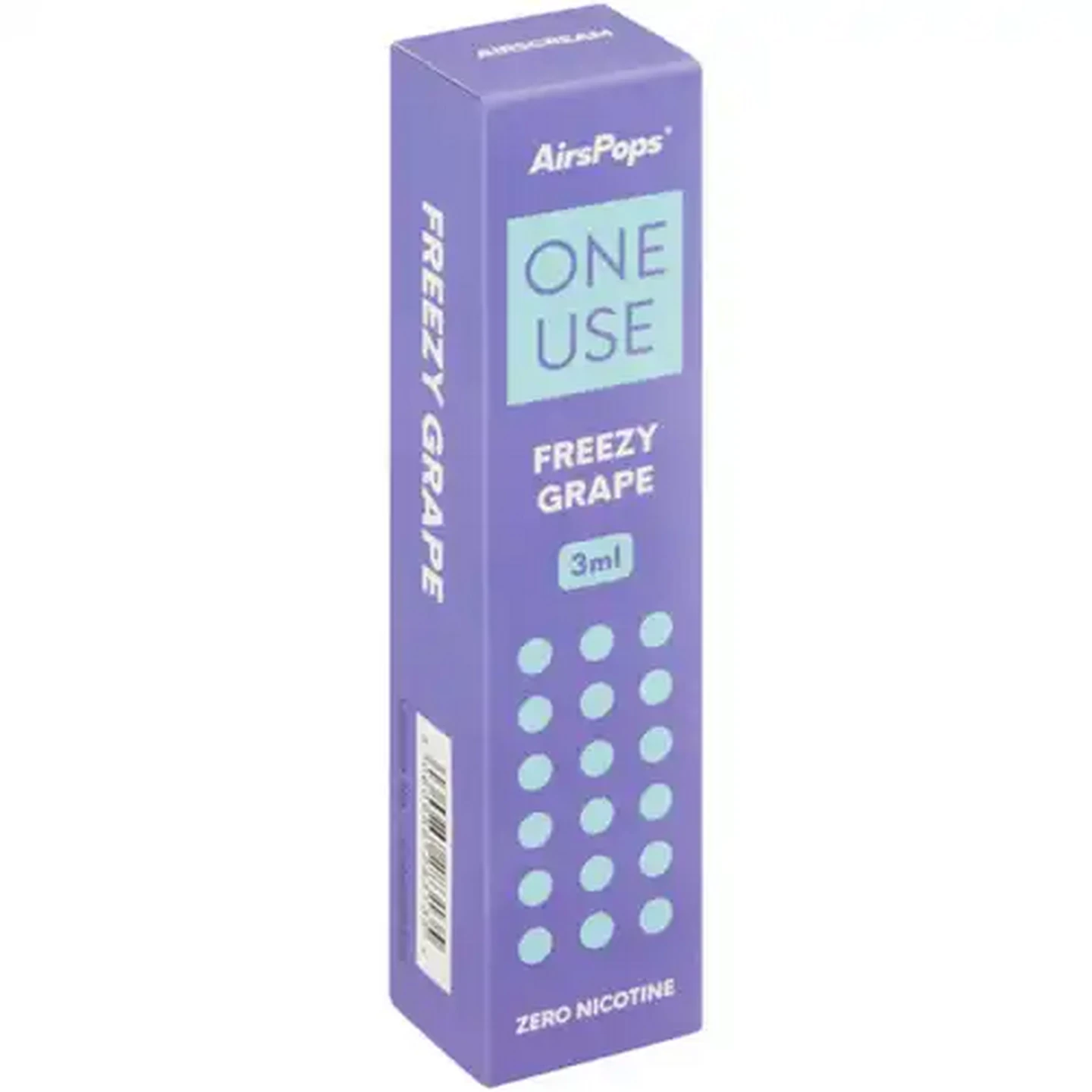 Image of AirsPops ONE USE Freezy Grape 0% Disposable Vape (Non-Refundable. Non-Returnable.)
