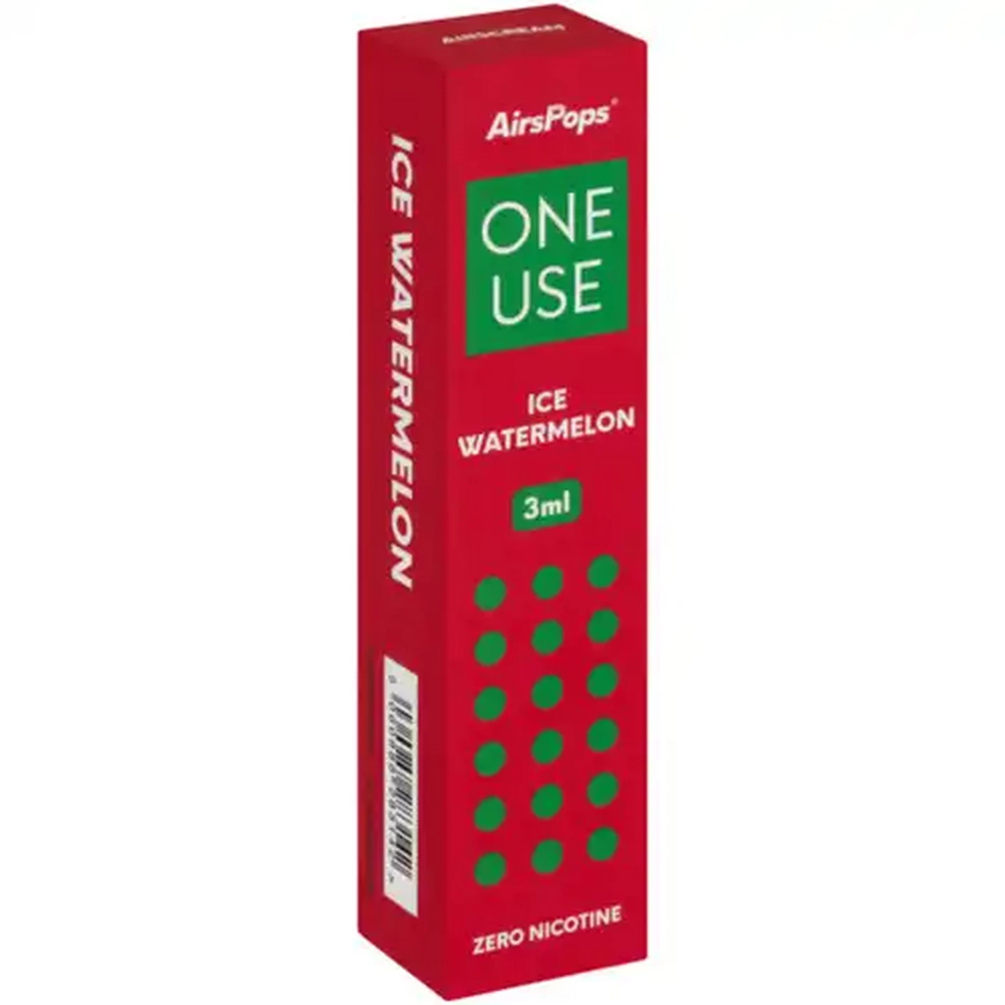 Image of AirsPops ONE USE Ice Watermelon 0% Disposable Vape (Non-Refundable. Non-Returnable.)