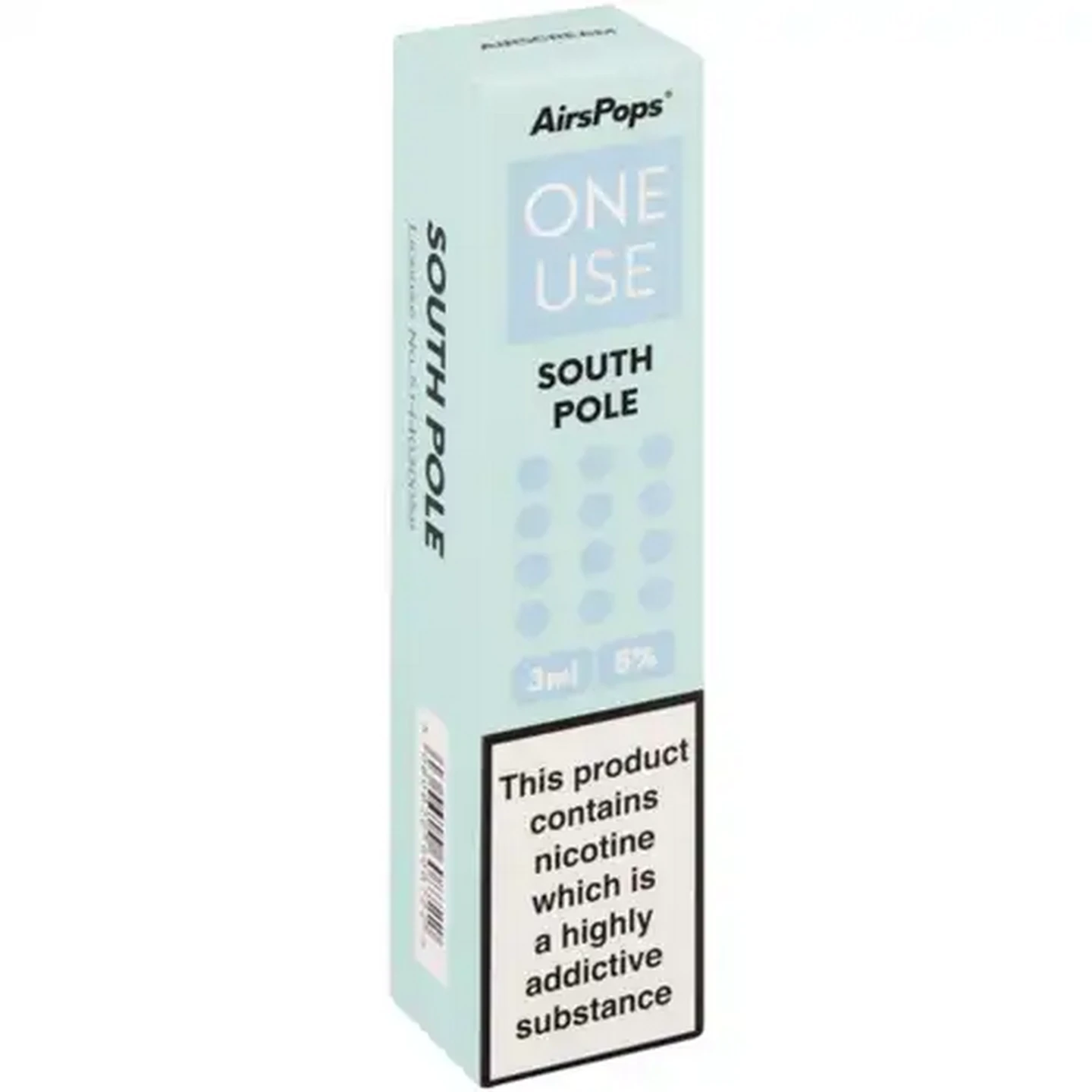 Image of AirsPops ONE USE South Pole 5% Disposable Vape 3ml (Non-Refundable. Non-Returnable.)