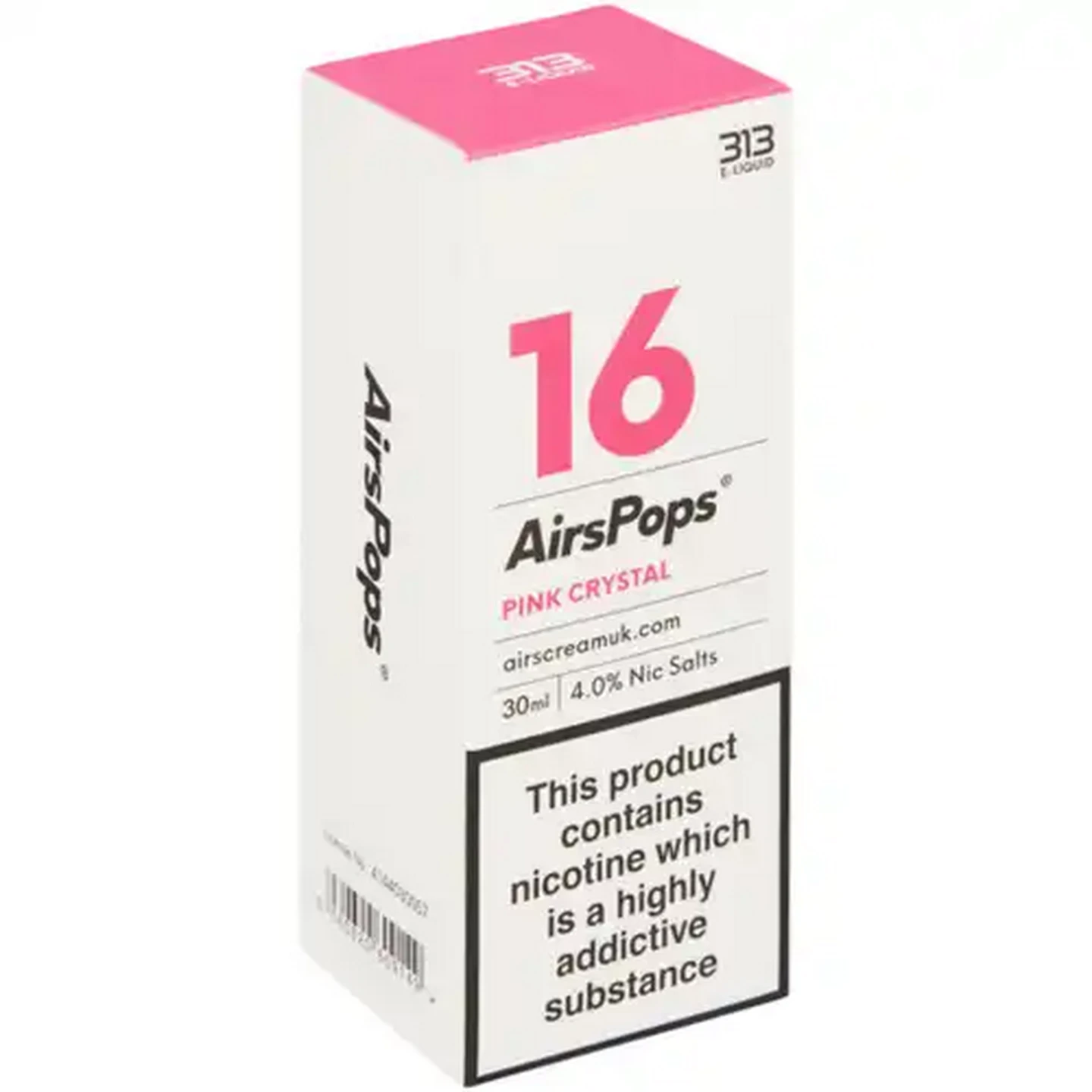 Image of AirsPops No.16 Pink Crystal 4.0% 313 E-Liquid 30ml (Non-Refundable. Non-Returnable.)