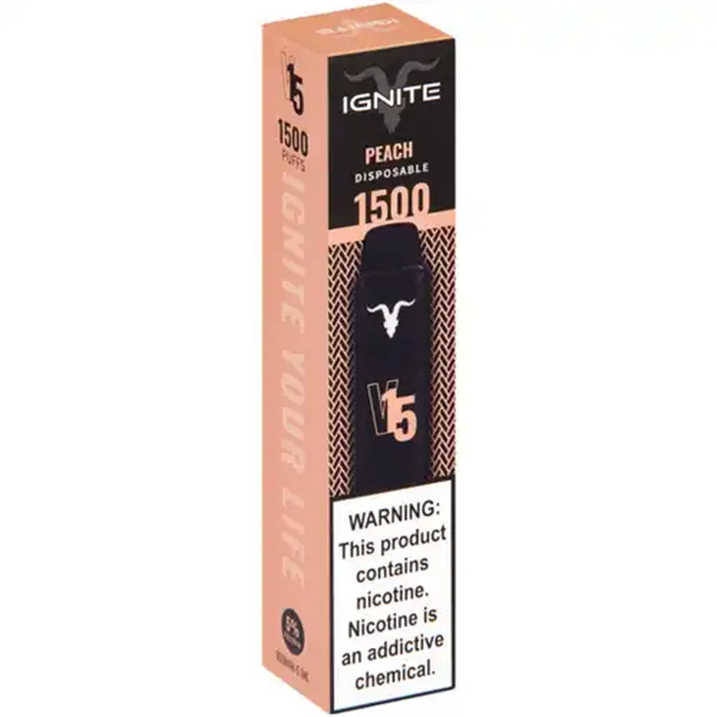Image of Ignite Peach 5% V15 Disposable Vape 5.1ml (Non-Refundable. Non-Returnable.)
