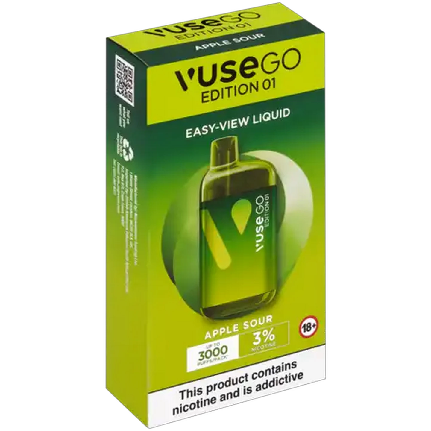 Image of Vuse Go Edition 01 Green Apple Sour 3% Disposable Vape 8ml (Non-Refundable. Non-Returnable.)