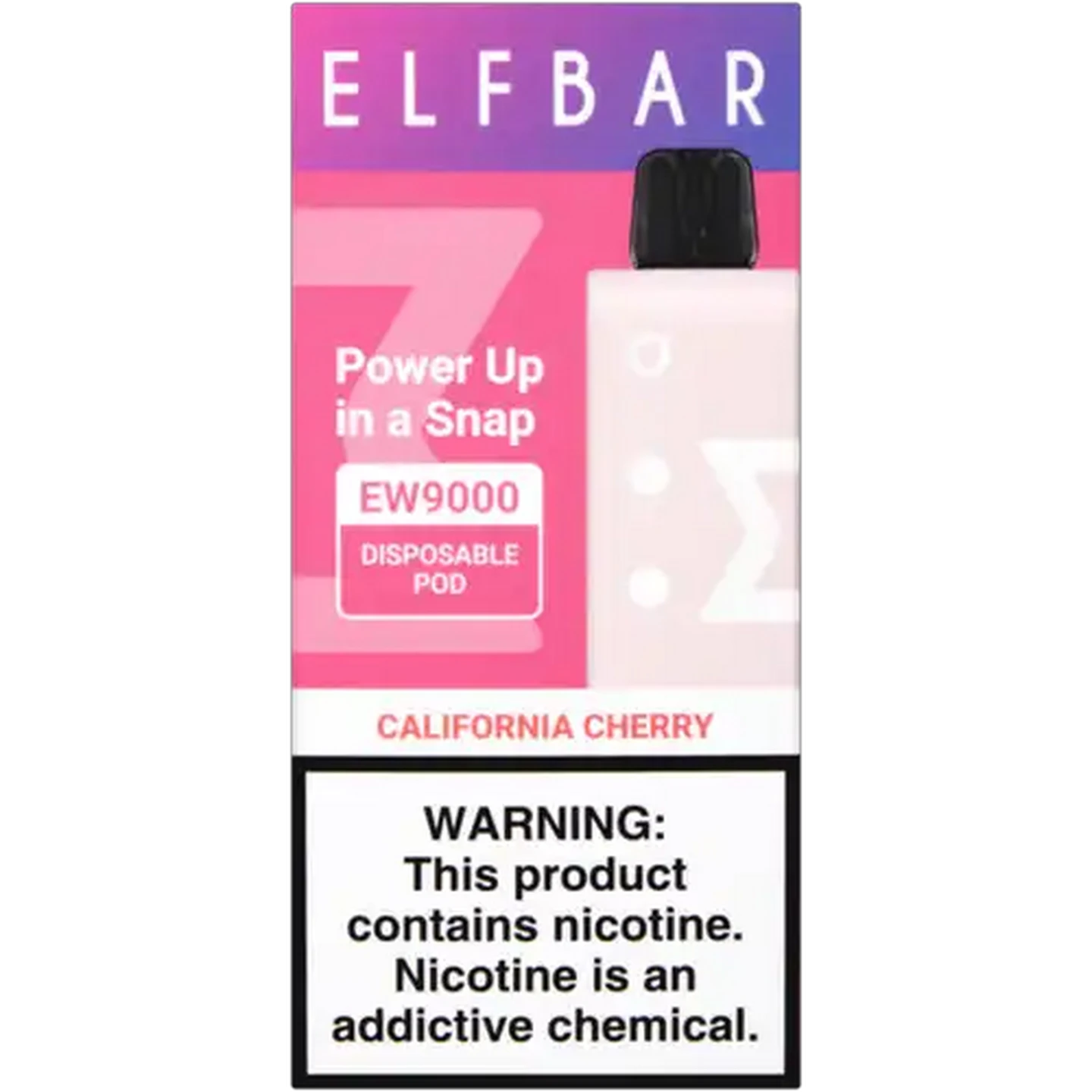 Image of ELFBAR EW9000 California Cherry 5% Disposable Pod (Non-Refundable. Non-Returnable.)