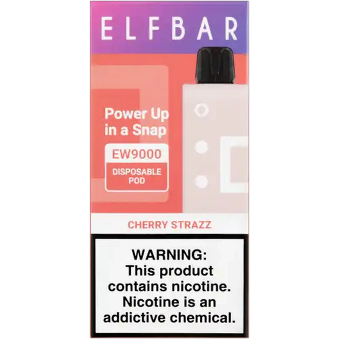 Image of ELFBAR EW9000 Cherry Strazz 5% Disposable Pod (Non-Refundable. Non-Returnable.)