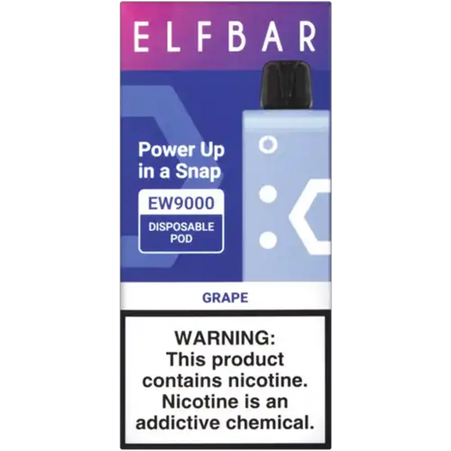 Image of ELFBAR EW9000 Grape 5% Disposable Pod (Non-Refundable. Non-Returnable.)