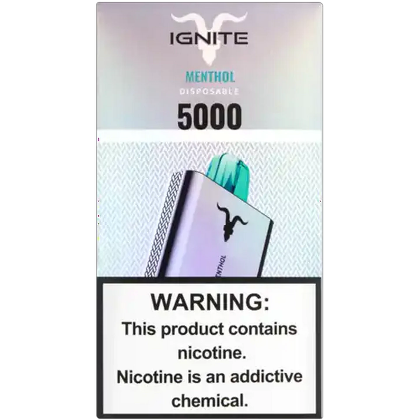 Image of Ignite V50 Menthol 5% Rechargeable Disposable Vape 1s (Non-Refundable. Non-Returnable.)