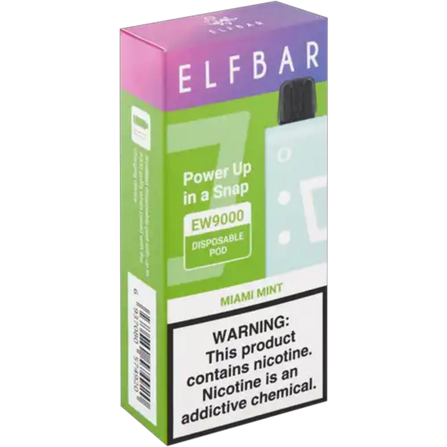 Image of ELFBAR EW9000 Miami Mint 5% Disposable Pod (Non-Refundable. Non-Returnable.)