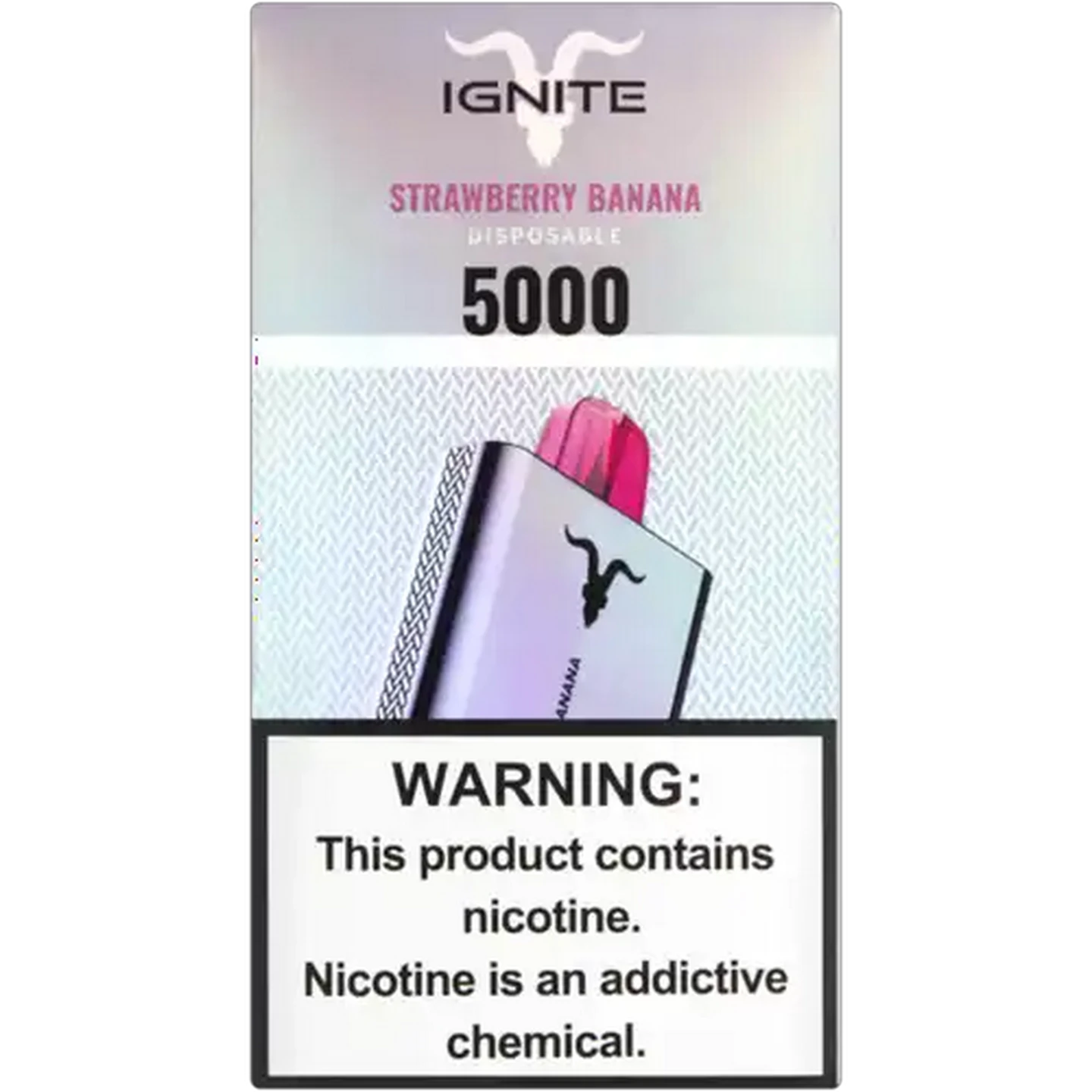 Image of Ignite V50 Strawberry Banana 5% Rechargeable Disposable Vape 1s (Non-Refundable. Non-Returnable.)