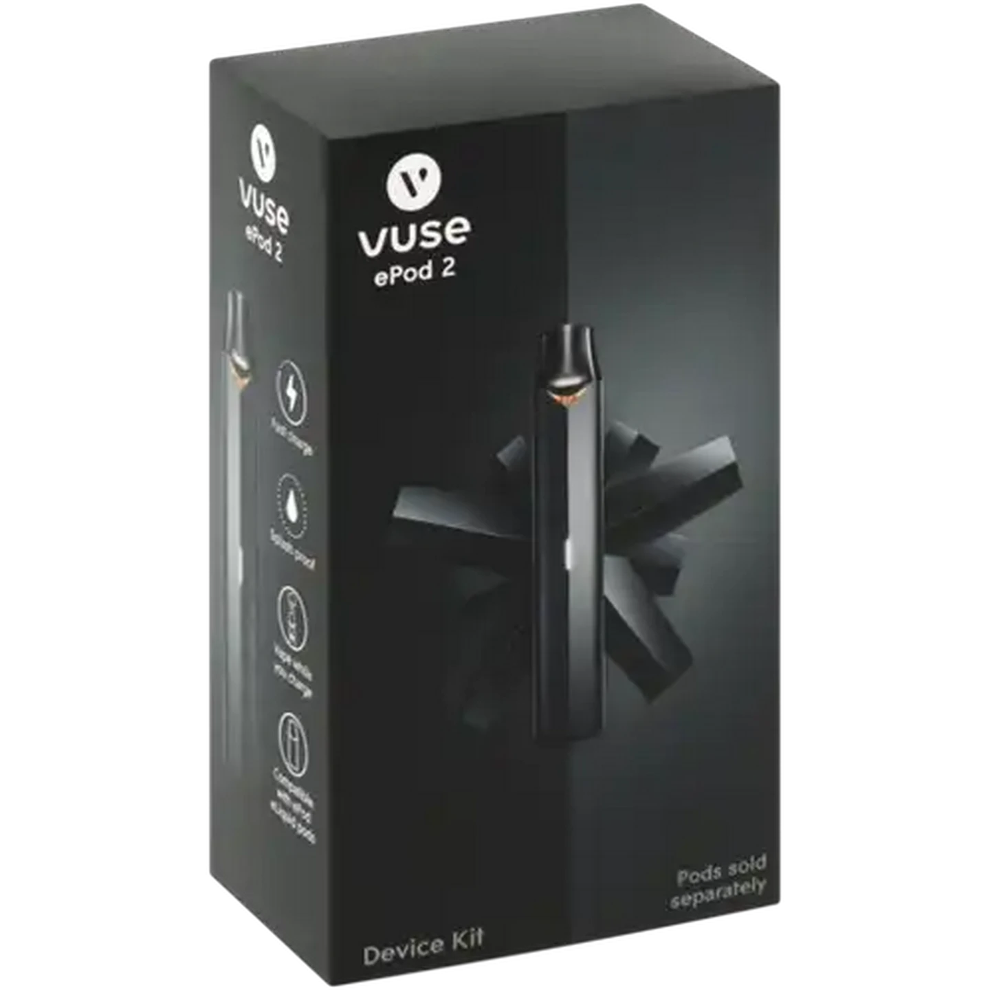 Image of Vuse Black ePod 2 Vape Device Kit 1s (Non-Refundable. Non-Returnable.)