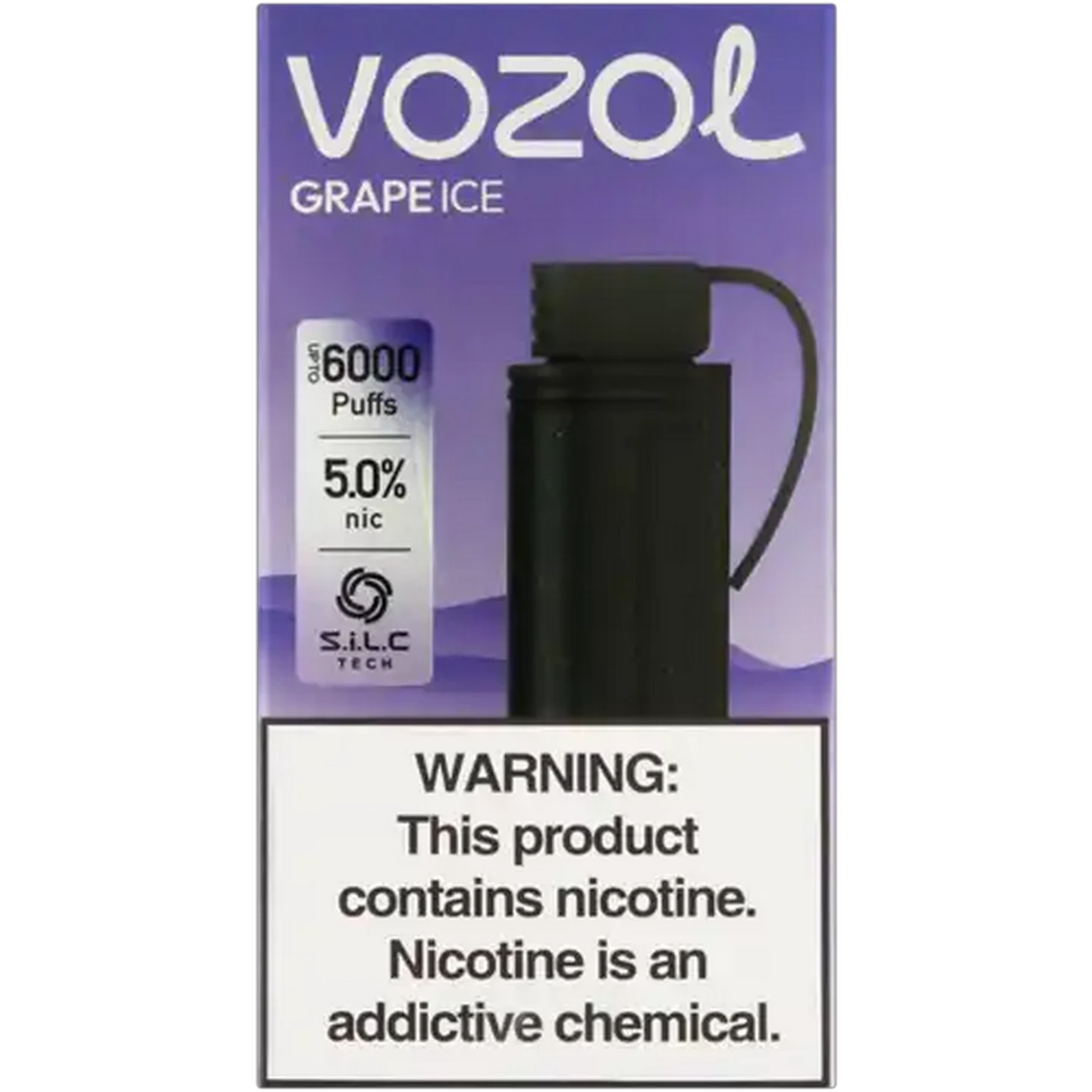 Image of Vozol Gear S 6000 Grape Ice 5% Prefilled Pod 9ml (Non-Refundable. Non-Returnable.)