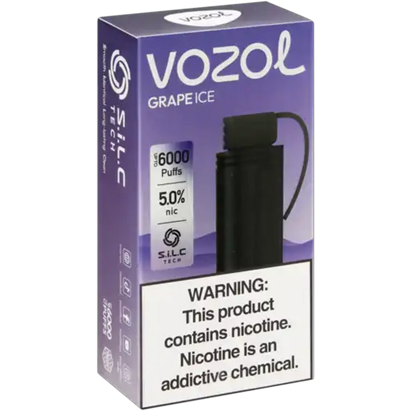 Image of Vozol Gear S 6000 Grape Ice 5% Prefilled Pod 9ml (Non-Refundable. Non-Returnable.)
