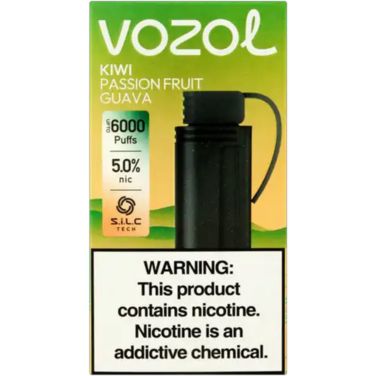 Image of Vozol Gear 6000 Kiwi Passion Fruit Guava 5% Prefilled Pod 9ml (Non-Refundable. Non-Returnable.)