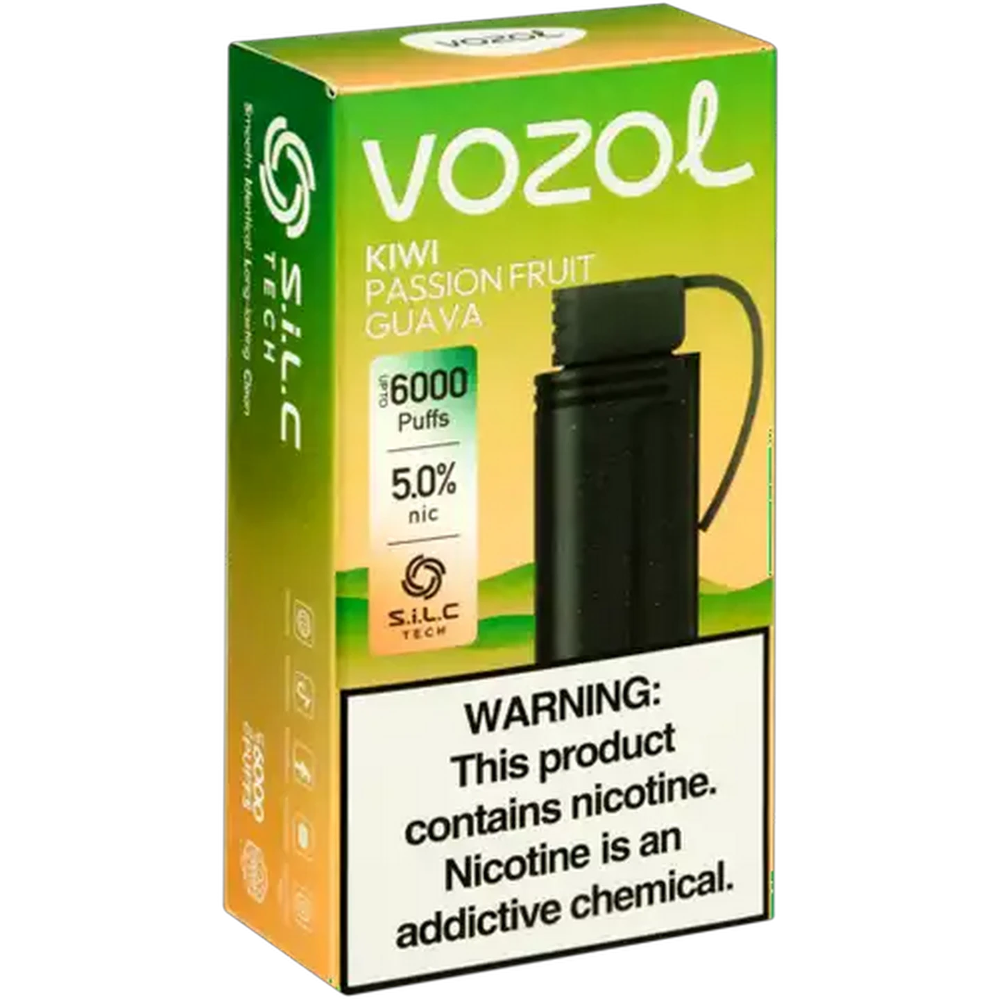 Image of Vozol Gear 6000 Kiwi Passion Fruit Guava 5% Prefilled Pod 9ml (Non-Refundable. Non-Returnable.)