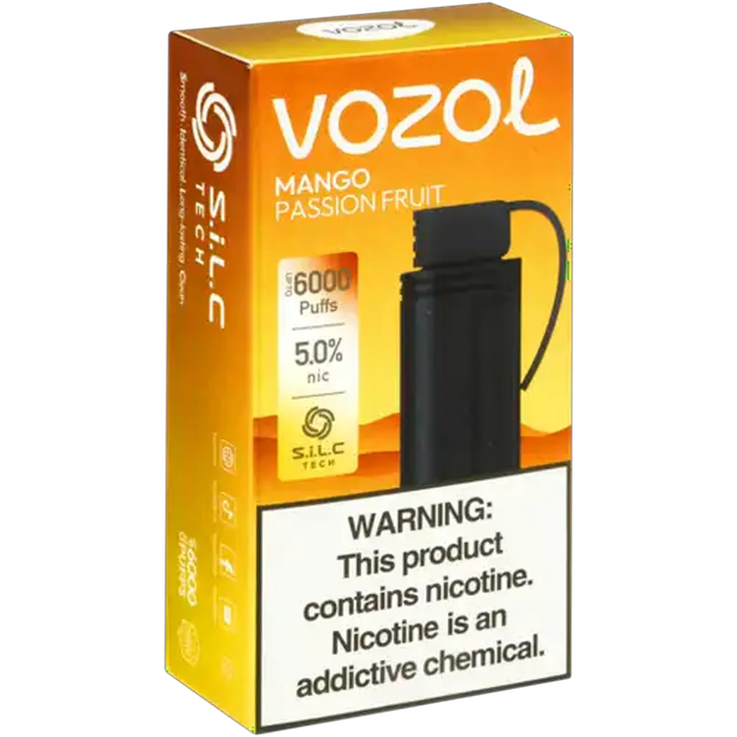 Image of Vozol Gear 6000 Mango Passion Fruit 5% Prefilled Pod 9ml (Non-Refundable. Non-Returnable.)