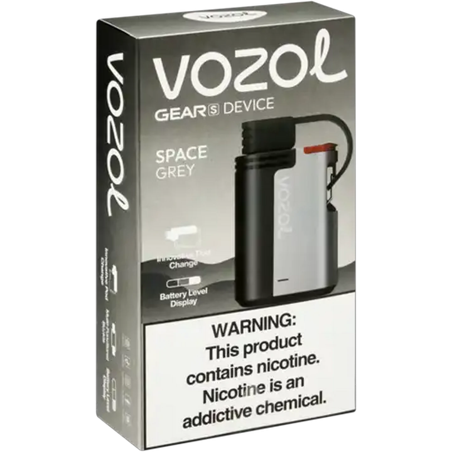 Image of Vozol Gear S Space Grey Rechargeable Vape Device 1s (Non-Refundable. Non-Returnable.)