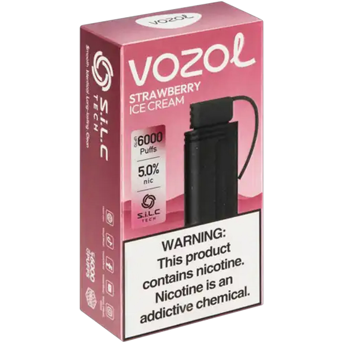 Image of Vozol Gear 6000 Strawberry Ice Cream 5.0% Prefilled Pod 9ml (Non-Refundable. Non-Returnable.)