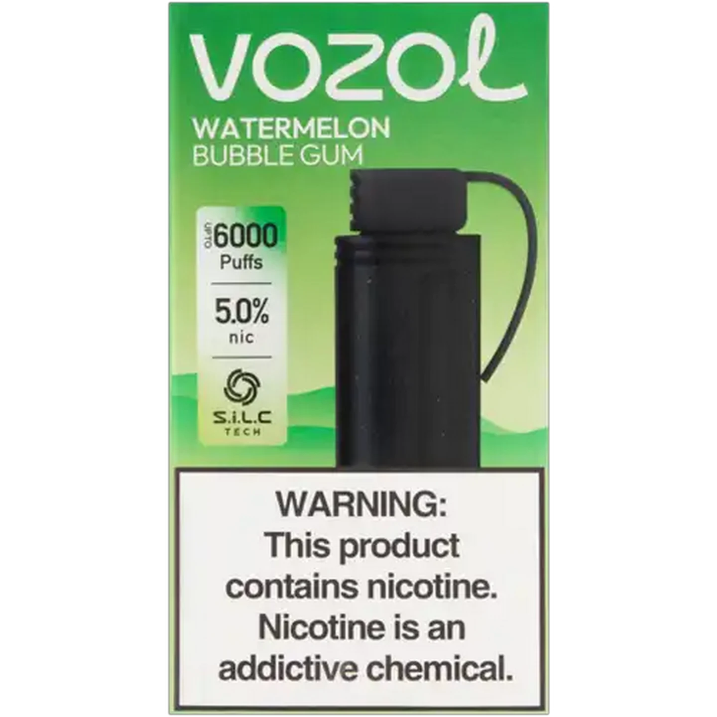 Image of Vozol Gear 6000 Watermelon Bubblegum 5.0% Prefilled Pod 9ml (Non-Refundable. Non-Returnable.)