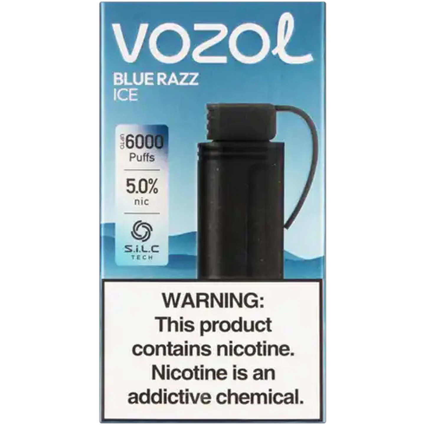 Image of Vozol Gear 6000 Blue Razz Ice 5.0% Prefilled Pod 9ml (Non-Refundable. Non-Returnable.)