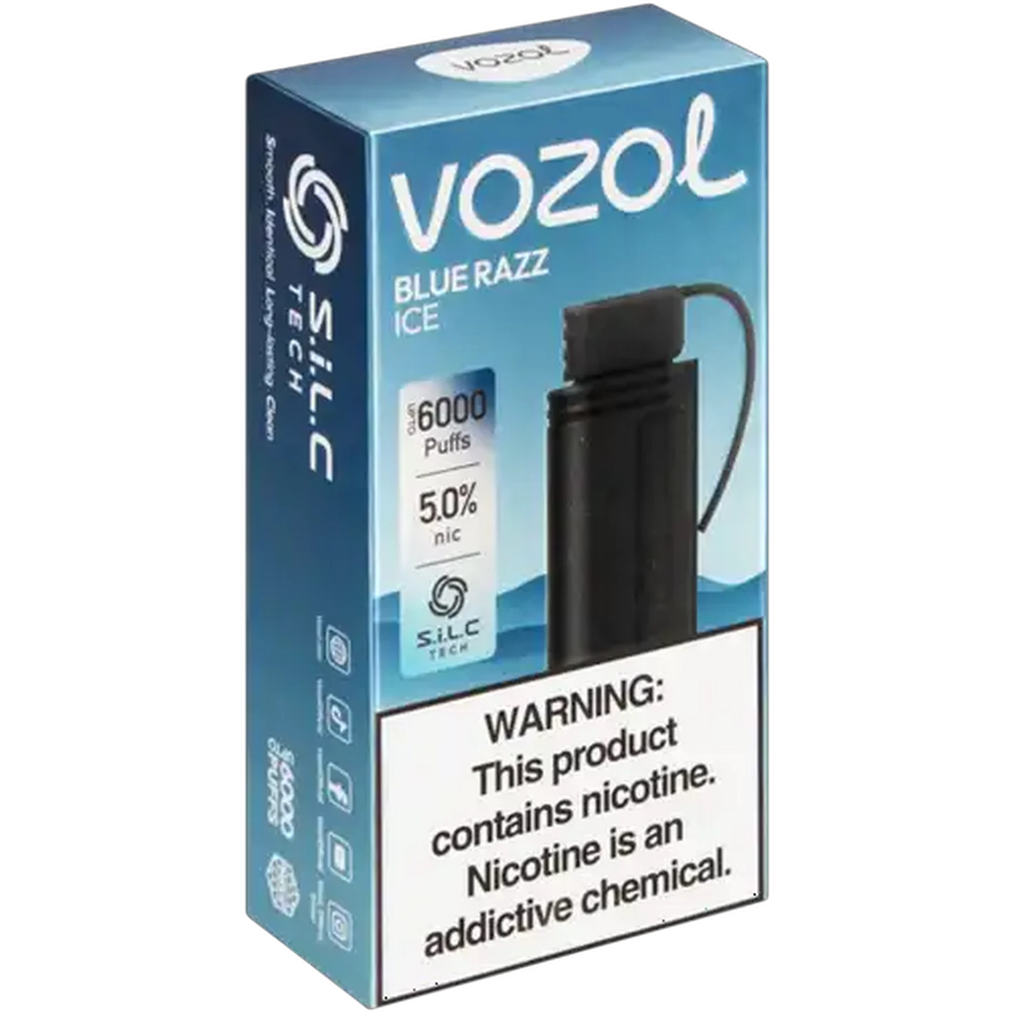 Image of Vozol Gear 6000 Blue Razz Ice 5.0% Prefilled Pod 9ml (Non-Refundable. Non-Returnable.)