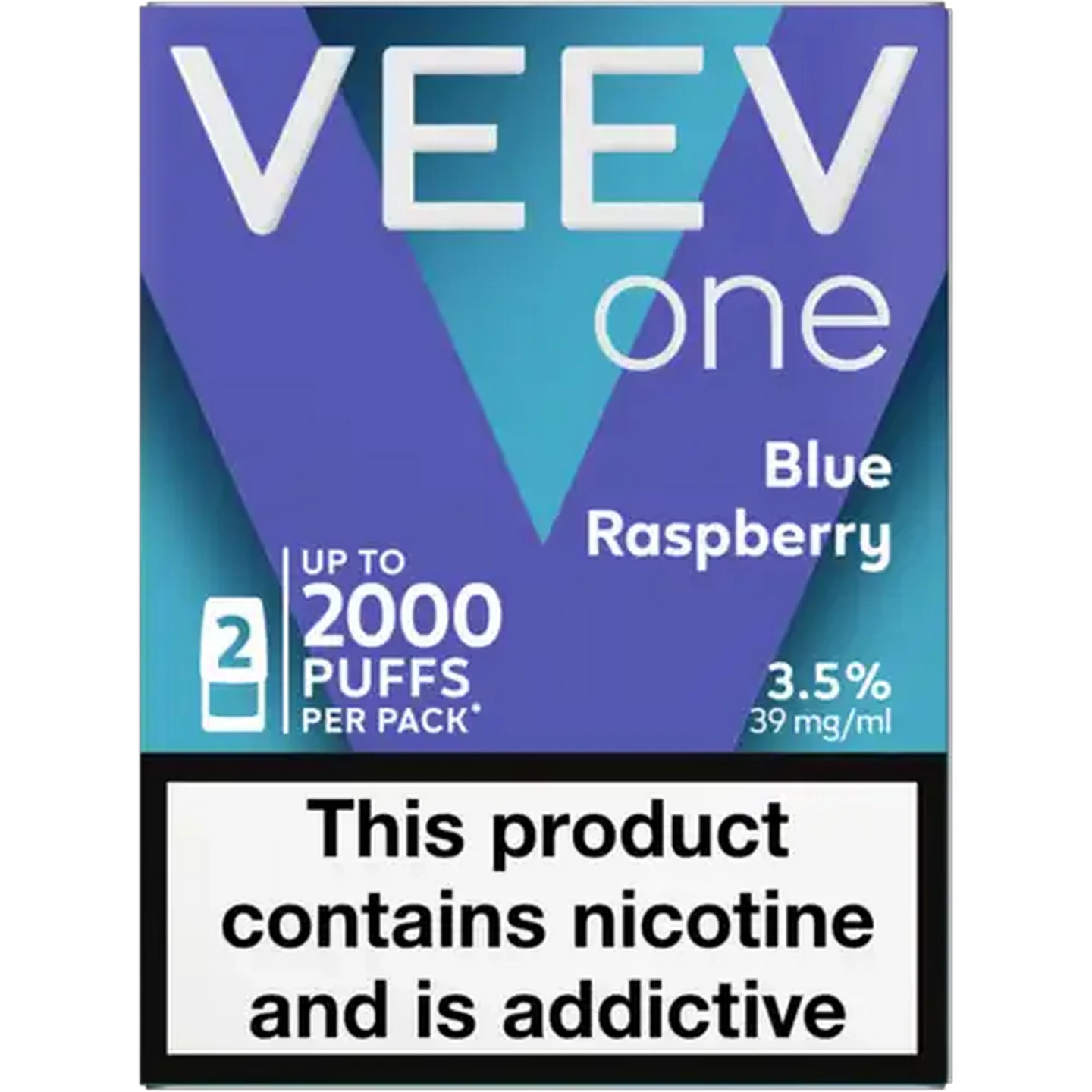 Image of VEEV One Blue Raspberry 3.5% Disposable Pods 2ml (Non-Refundable. Non-Returnable.)