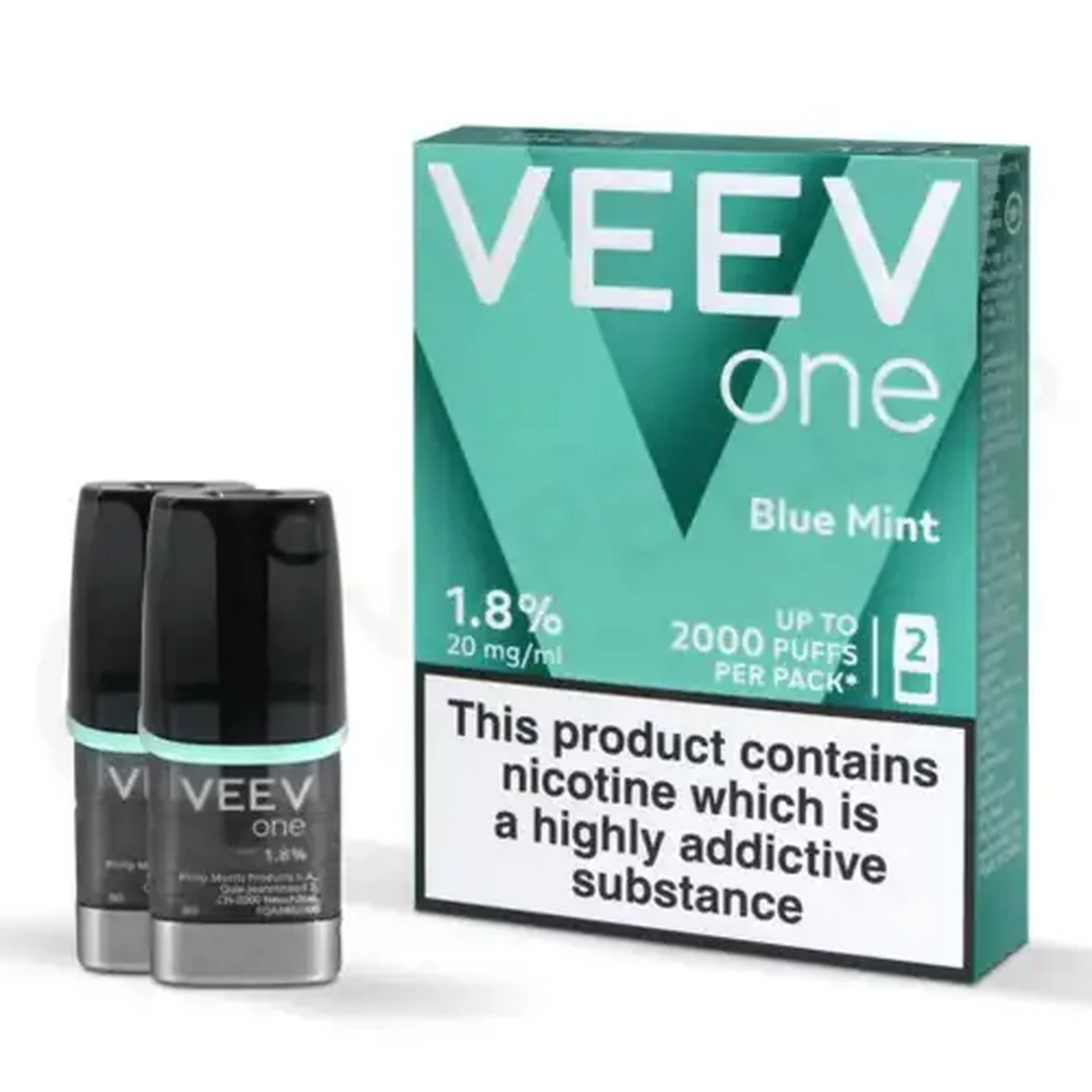 Image of VEEV One Blue Mint 3.5% Disposable Pods 2ml (Non-Refundable. Non-Returnable.)