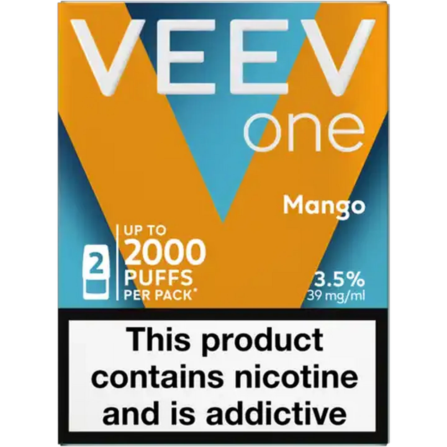 Image of VEEV One Mango 3.5% Disposable Pods 2ml (Non-Refundable. Non-Returnable.)